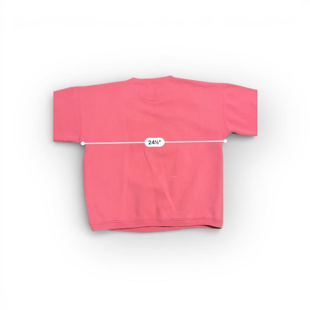 Vintage 90s Yale Bulldogs Men’s Paris Sport Club Crewneck Sweatshirt Pink Sz L - Picture 8 of 10